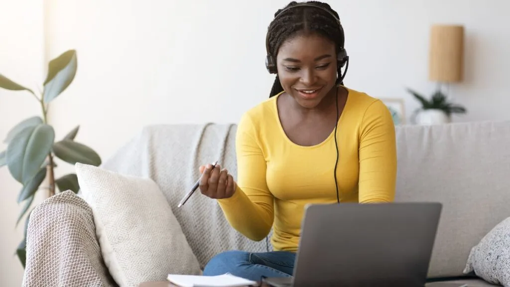 South African student using a laptop at home to check NSFAS application 2026 opening date on the MyNSFAS portal