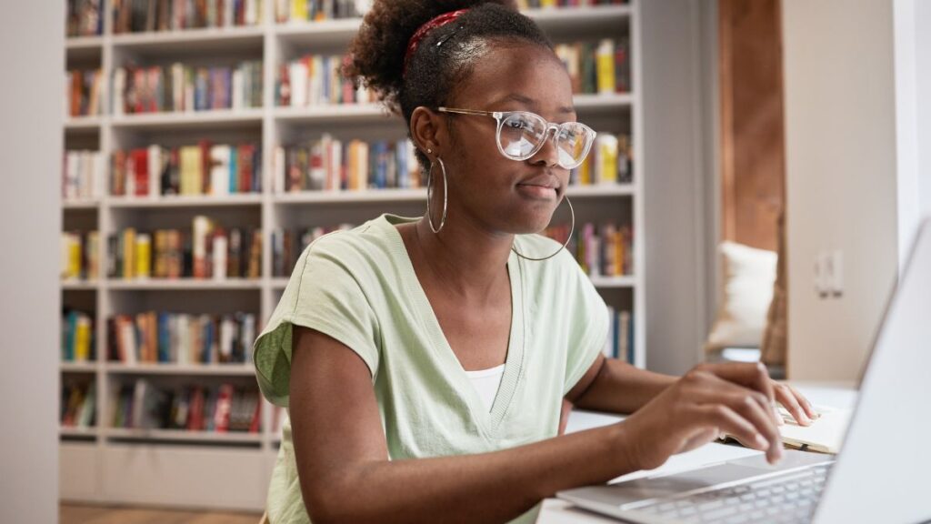 Student checking if she qualifies for Funza Lushaka Bursary 2026