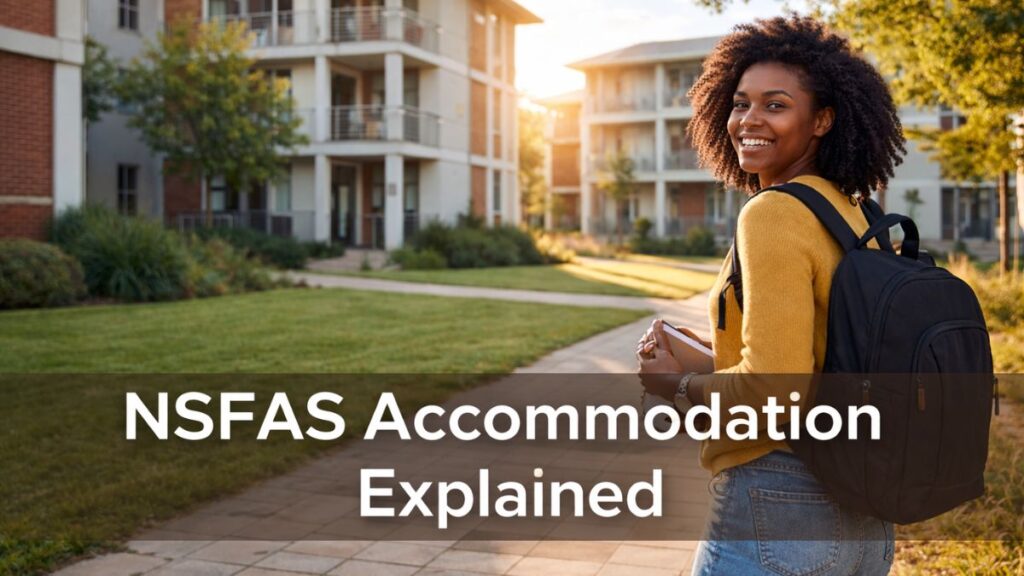 Student enjoying the benefits of NSFAS accommodation