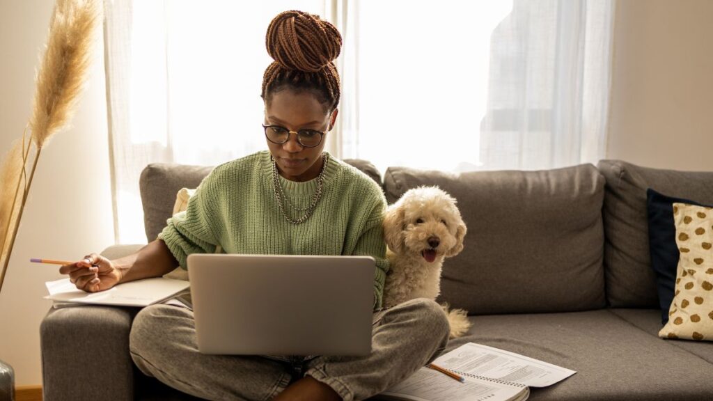Student preparing a list of bursaries in south africa
