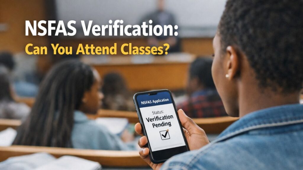 Student attend classes while NSFAS verification is still pending