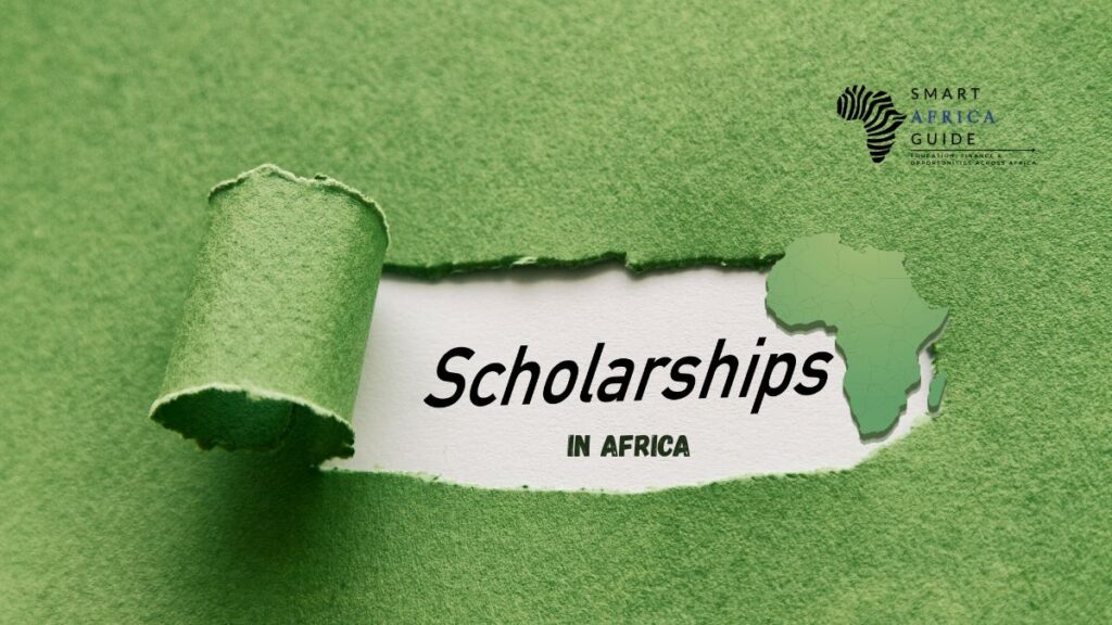 Scholarships in Africa showing map of Africa